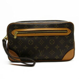 Louis Vuitton Monogram Marly Dragonne Shoulder Bag Brown Canvas